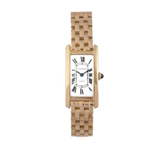 Cartier Tank Cintrée 18k yellow gold White