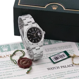 Rolex Oyster Perpetual Date 15210 Stainless steel Black