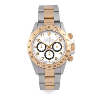 Rolex Daytona 16523 Yellow gold and Stainless steel White