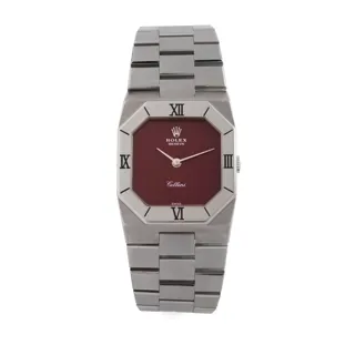 Rolex Cellini 4350/9 18k white gold Red