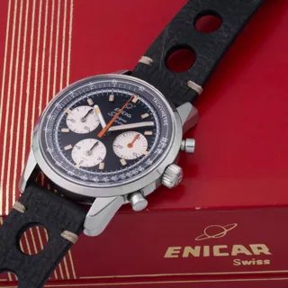 Enicar Sherpa 072-02-01 Stainless steel Black