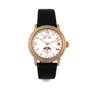 Blancpain 2763 18k yellow gold White