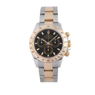 Rolex Daytona 116523 Yellow gold and Stainless steel Black