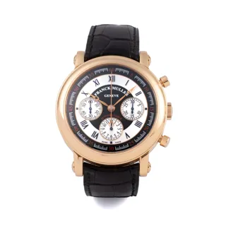 Franck Muller Chronograph 7008 CC DF 18k rose gold Black and White