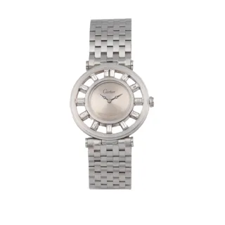 Cartier Gouvernail Ronde Squelette Platinum