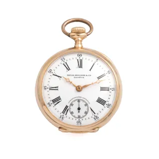 Patek Philippe Chronometro Gondolo 18k yellow gold White