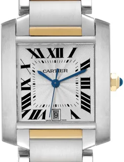 Cartier Tank Française W51005Q4 Stainless steel Silver