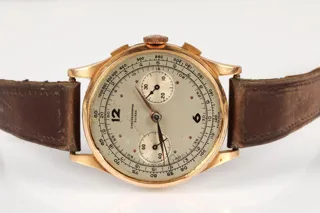 Chronographe Suisse Cie 18k yellow gold