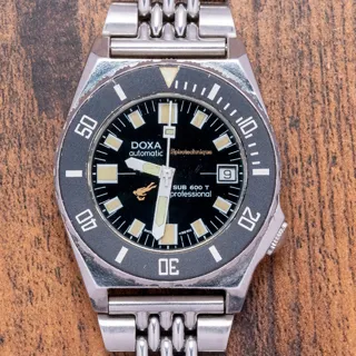 Doxa Sub 600 T 4858 Stainless steel Black