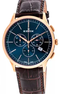 Edox Les Vauberts 10236-37RC-BUIR 42mm Stainless steel Blue