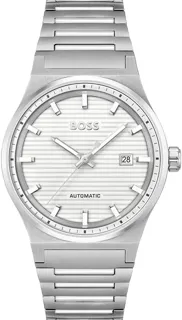 Hugo Boss Candor Auto Mens 1514186 Stainless steel White