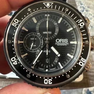 Oris ProDiver 01 674 7630 7154-Set 51mm Ceramic and Titanium Black