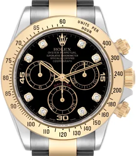 Rolex Daytona 116523 Stainless steel and 18k yellow gold Black