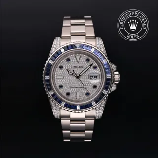 Rolex Submariner 116659SABR 18k white gold Diamond paved