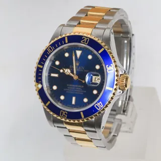 Rolex Submariner 16613 Stainless steel and 18k yellow gold Blue