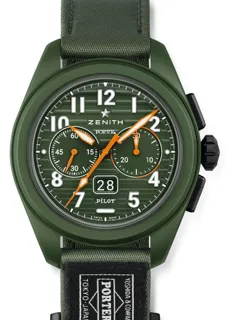 Zenith Pilot 49.4001.3652/63.I001 42mm Ceramic Green