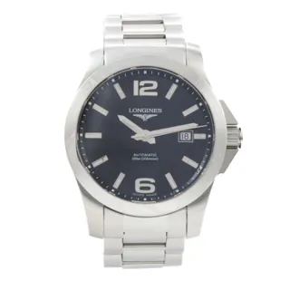 Longines Conquest L3.677.4 Stainless steel Black