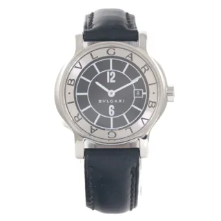 Bulgari Solotempo ST29S Stainless steel Black and Silver