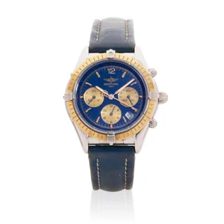 Breitling Cockpit D30012 Yellow gold and Stainless steel Blue