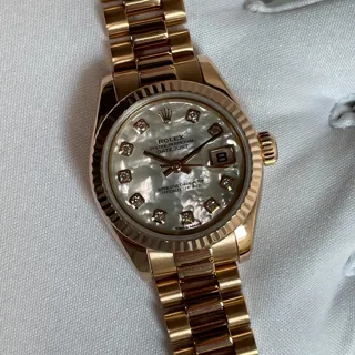 Rolex Lady-Datejust 179175 Rose gold White