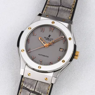 Hublot Classic Fusion Titanium and Resin and 18ct Rose Gold Gray