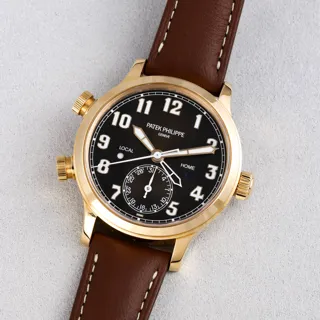 Patek Philippe Calatrava Pilot Travel Time 7234R-001 Rose gold Brown