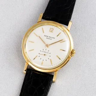 Patek Philippe 3435 J 18ct yellow gold Silver