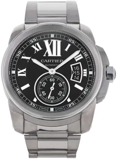 Cartier Calibre de Cartier W7100016 Stainless steel Black