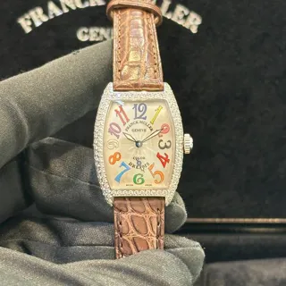 Franck Muller Color Dreams 1750 S6 25.1mm White gold Silver