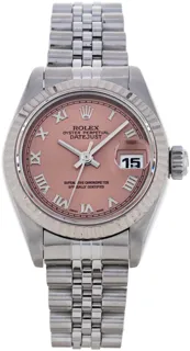 Rolex Lady-Datejust 69174 White gold and Stainless steel Salmon