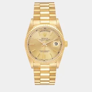 Rolex President 36mm Yellow gold Champagne