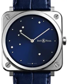 Bell & Ross Instruments BRS-EA-ST/SCR 39mm Stainless steel Blue