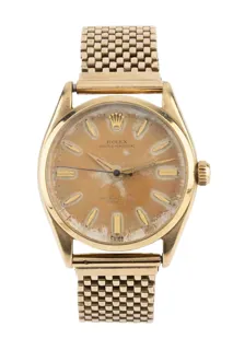 Rolex Oyster Perpetual 9ct Gold Golden