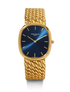 Patek Philippe Golden Ellipse 3738/117 35.5mm Yellow gold Blue