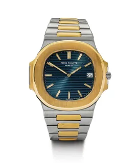 Patek Philippe Nautilus 3700/11 40mm Yellow gold and Stainless steel Black and Blue