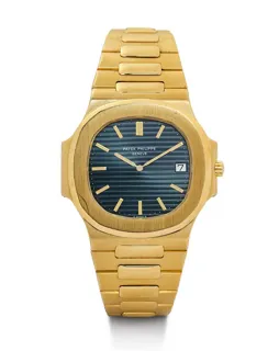 Patek Philippe Nautilus 3700/011 40mm Yellow gold Black and Blue