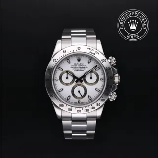 Rolex Daytona 116520 Stainless steel Weiss