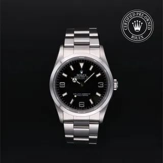 Rolex Explorer 14270 Stainless steel Black