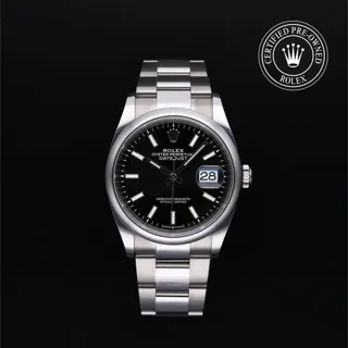 Rolex Datejust 36 126200 Stainless steel Black