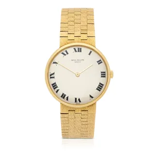 Patek Philippe Calatrava 2592 18k Gold Silver