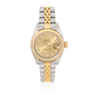 Rolex Lady-Datejust 79173 Yellow gold and Stainless steel Champagne