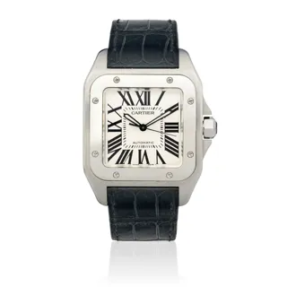 Cartier Santos 100 2656 Stainless steel White