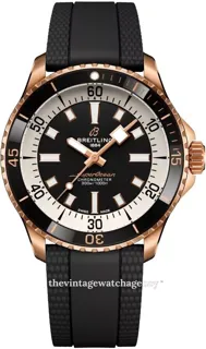 Breitling Superocean R17375211B1S1 18k rose gold Black