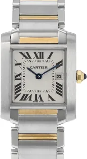 Cartier Tank Française W51012Q4 2465 Yellow gold and Stainless steel Silver