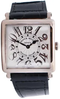 Franck Muller Master Square 6002 M QZ REL V White gold Silver