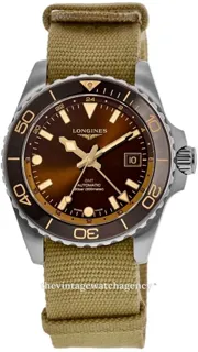 Longines HydroConquest L3.790.4.66.2 Stainless steel brown