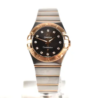 Omega Constellation 18k Gold and Stainless steel Black