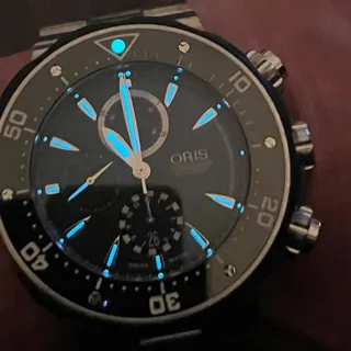 Oris ProDiver 01 674 7630 7154-Set 51mm Ceramic and Titanium Black