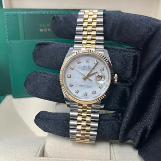 Rolex Datejust 126233-0023 Yellow gold and Stainless steel White