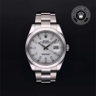 Rolex Datejust 41 126300 Stainless steel White